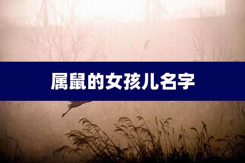 属鼠的女孩儿名字