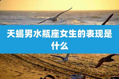 天蝎男水瓶座女生的表现是什么