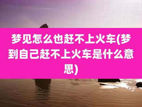 梦见怎么也赶不上火车(梦到自己赶不上火车是什么意思)