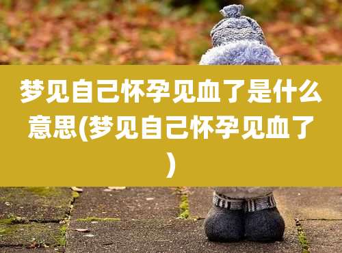 梦见自己怀孕见血了是什么意思(梦见自己怀孕见血了)