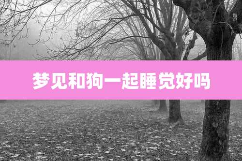梦见和狗一起睡觉好吗