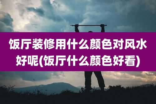 饭厅装修用什么颜色对风水好呢(饭厅什么颜色好看)