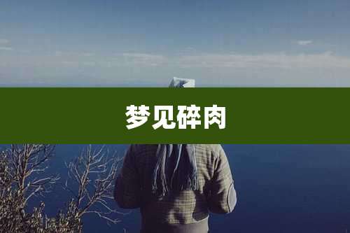 梦见碎肉
