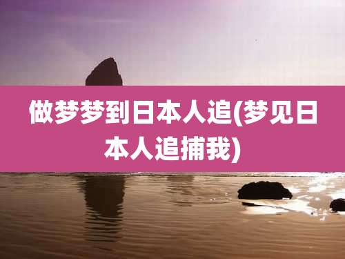 做梦梦到日本人追(梦见日本人追捕我)