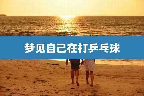 梦见自己在打乒乓球