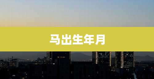 马出生年月