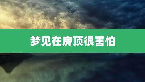 梦见在房顶很害怕