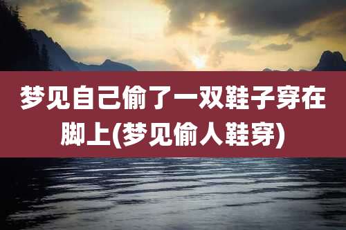 梦见自己偷了一双鞋子穿在脚上(梦见偷人鞋穿)