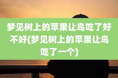 梦见树上的苹果让鸟吃了好不好(梦见树上的苹果让鸟吃了一个)