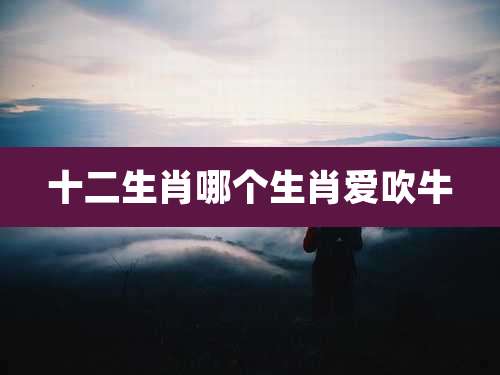 十二生肖哪个生肖爱吹牛