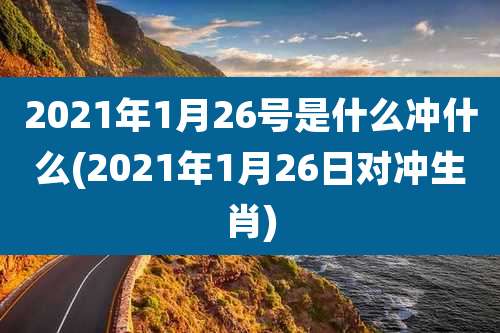 2021年1月26号是什么冲什么(2021年1月26日对冲生肖)