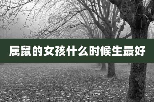 属鼠的女孩什么时候生最好