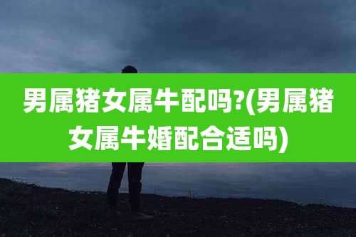 男属猪女属牛配吗?(男属猪女属牛婚配合适吗)
