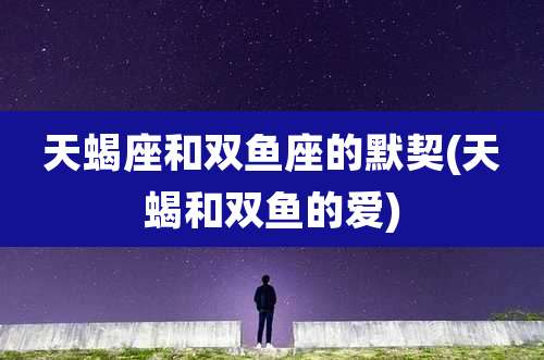 天蝎座和双鱼座的默契(天蝎和双鱼的爱)