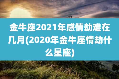 金牛座2021年感情劫难在几月(2020年金牛座情劫什么星座)