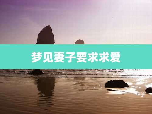 梦见妻子要求求爱