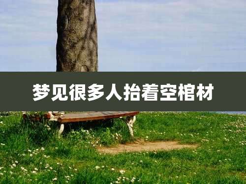 梦见很多人抬着空棺材