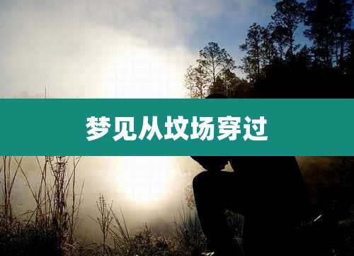 梦见从坟场穿过