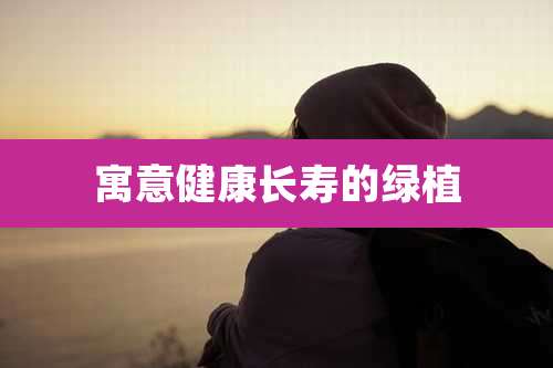 寓意健康长寿的绿植