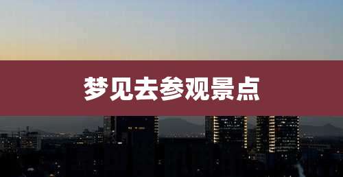 梦见去参观景点