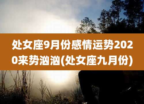 处女座9月份感情运势2020来势汹汹(处女座九月份)
