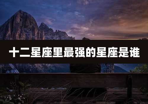 十二星座里最强的星座是谁