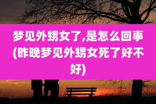 梦见外甥女了,是怎么回事(昨晚梦见外甥女死了好不好)