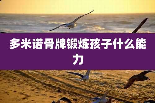 多米诺骨牌锻炼孩子什么能力