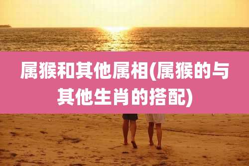 属猴和其他属相(属猴的与其他生肖的搭配)