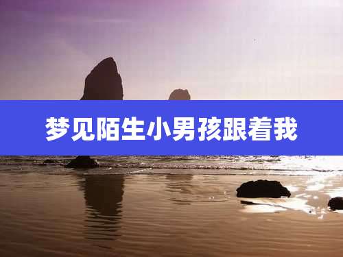 梦见陌生小男孩跟着我