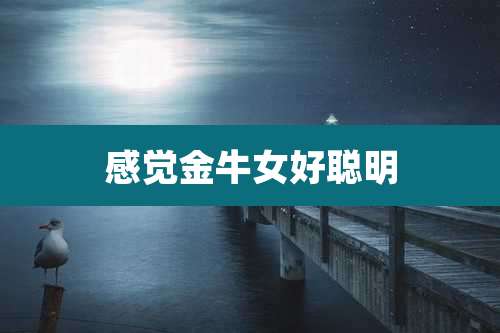 感觉金牛女好聪明