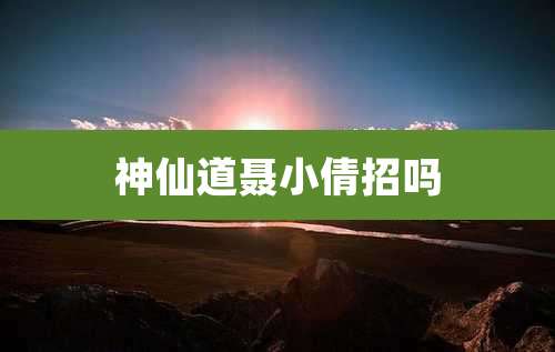 神仙道聂小倩招吗