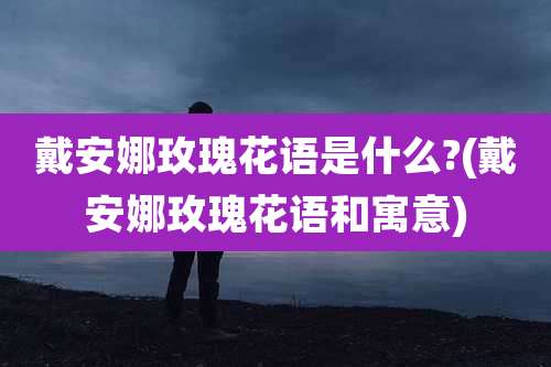 戴安娜玫瑰花语是什么?(戴安娜玫瑰花语和寓意)