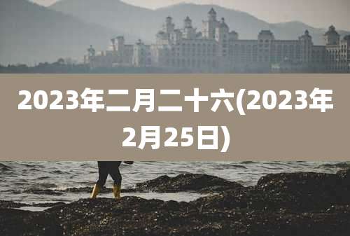 2023年二月二十六(2023年2月25日)