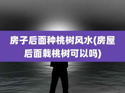 房子后面种桃树风水(房屋后面栽桃树可以吗)