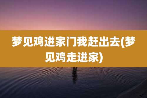 梦见鸡进家门我赶出去(梦见鸡走进家)