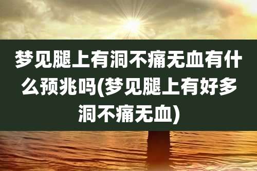 梦见腿上有洞不痛无血有什么预兆吗(梦见腿上有好多洞不痛无血)