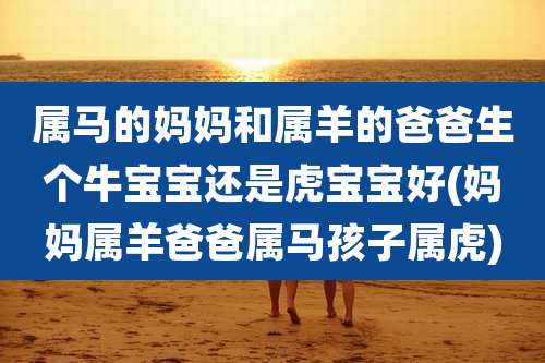 属马的妈妈和属羊的爸爸生个牛宝宝还是虎宝宝好(妈妈属羊爸爸属马孩子属虎)