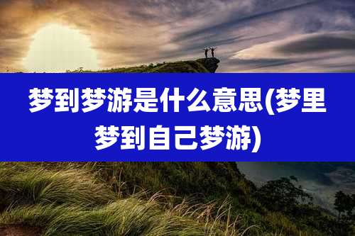 梦到梦游是什么意思(梦里梦到自己梦游)