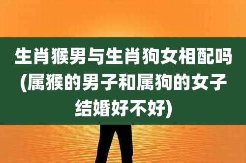 生肖猴男与生肖狗女相配吗(属猴的男子和属狗的女子结婚好不好)