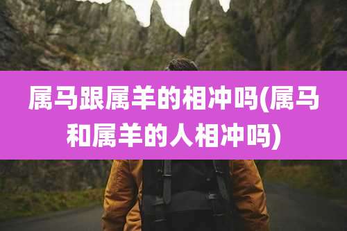 属马跟属羊的相冲吗(属马和属羊的人相冲吗)