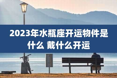 2023年水瓶座开运物件是什么 戴什么开运