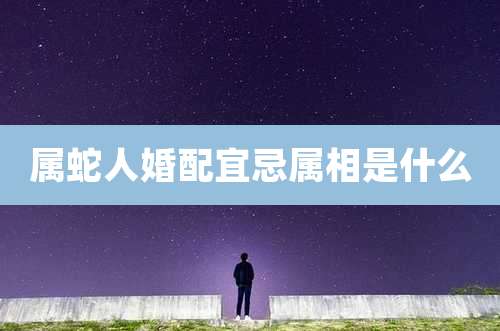 属蛇人婚配宜忌属相是什么