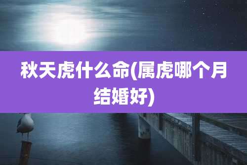 秋天虎什么命(属虎哪个月结婚好)