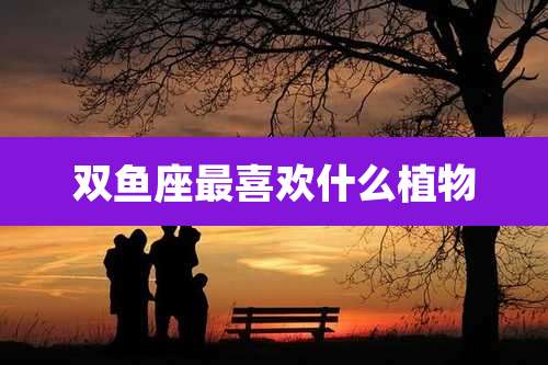 双鱼座最喜欢什么植物