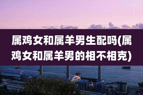 属鸡女和属羊男生配吗(属鸡女和属羊男的相不相克)