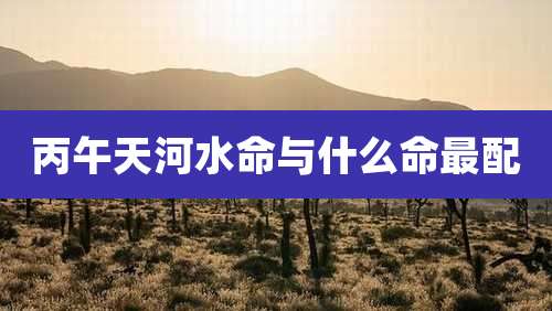 丙午天河水命与什么命最配