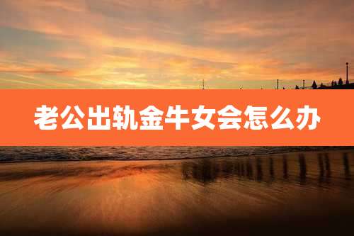 老公出轨金牛女会怎么办