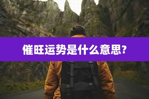 催旺运势是什么意思?