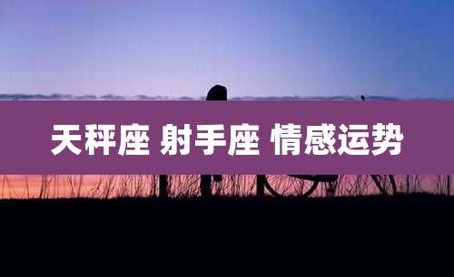 天秤座 射手座 情感运势